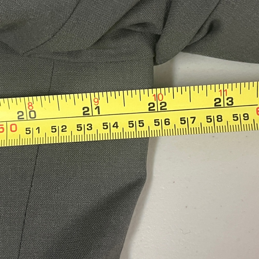 Wilke-Rodriguez‎ Men 40L/34 Olive Green Wool 3 Button Suit Pleated Pants Cuff - Picture 11 of 16